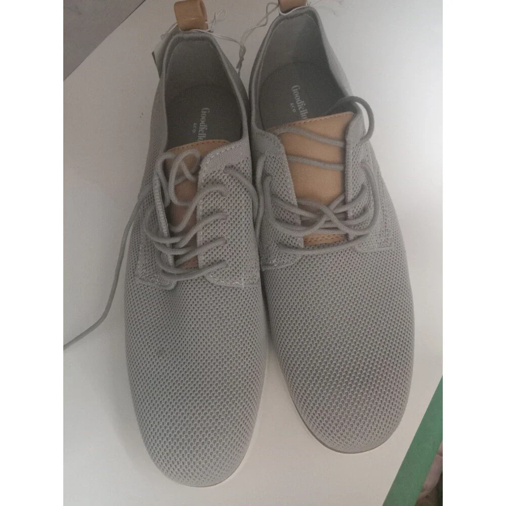 Goodfellow & Co Men's Kev Knit Dress Shoes in Gray, size 9.5